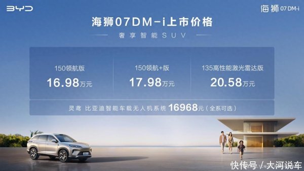 金赢中心 全系标配云辇-C、天神之眼，海狮07DM-i正式上市16.98万起